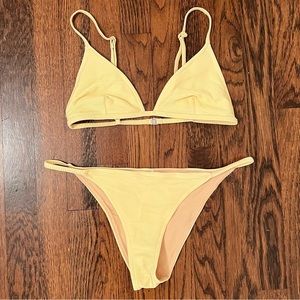 Zulu & Zephyr yellow bikini / size us 6 / worn once